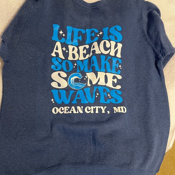Life’s a Beach Sweatshirt XL Ocean City MD - Picture 3 of 5